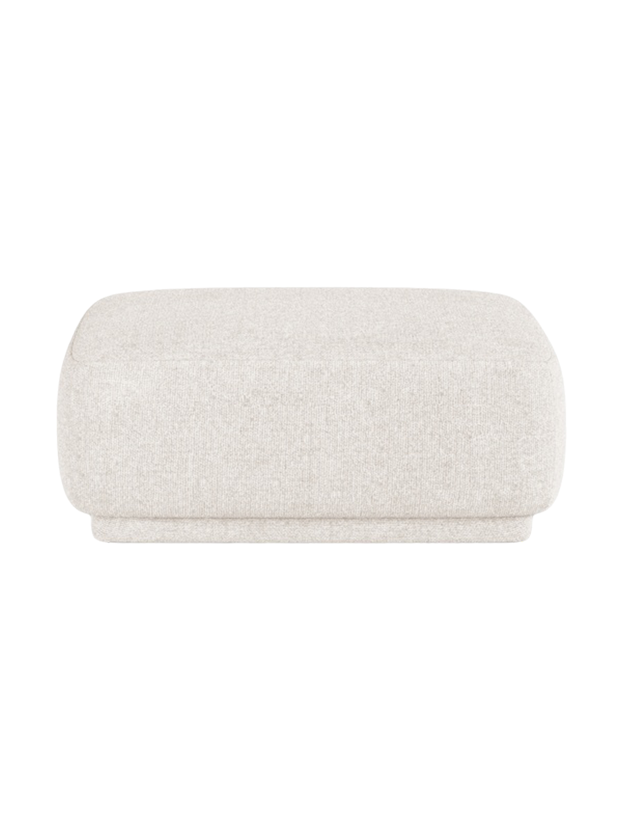 
Pouf design « Jane » - Chenille Beige Clair