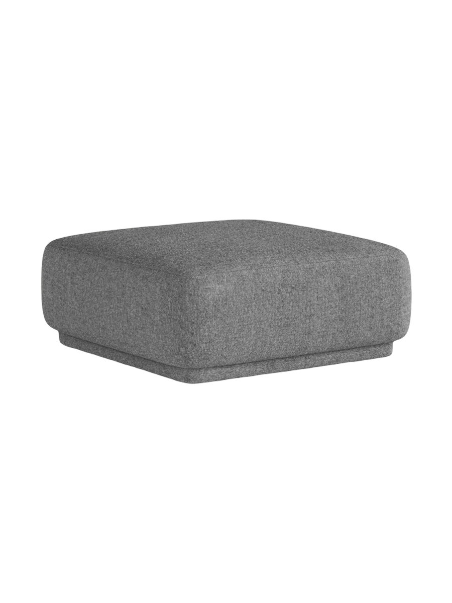 
Pouf design « Jane » - Chenille grise