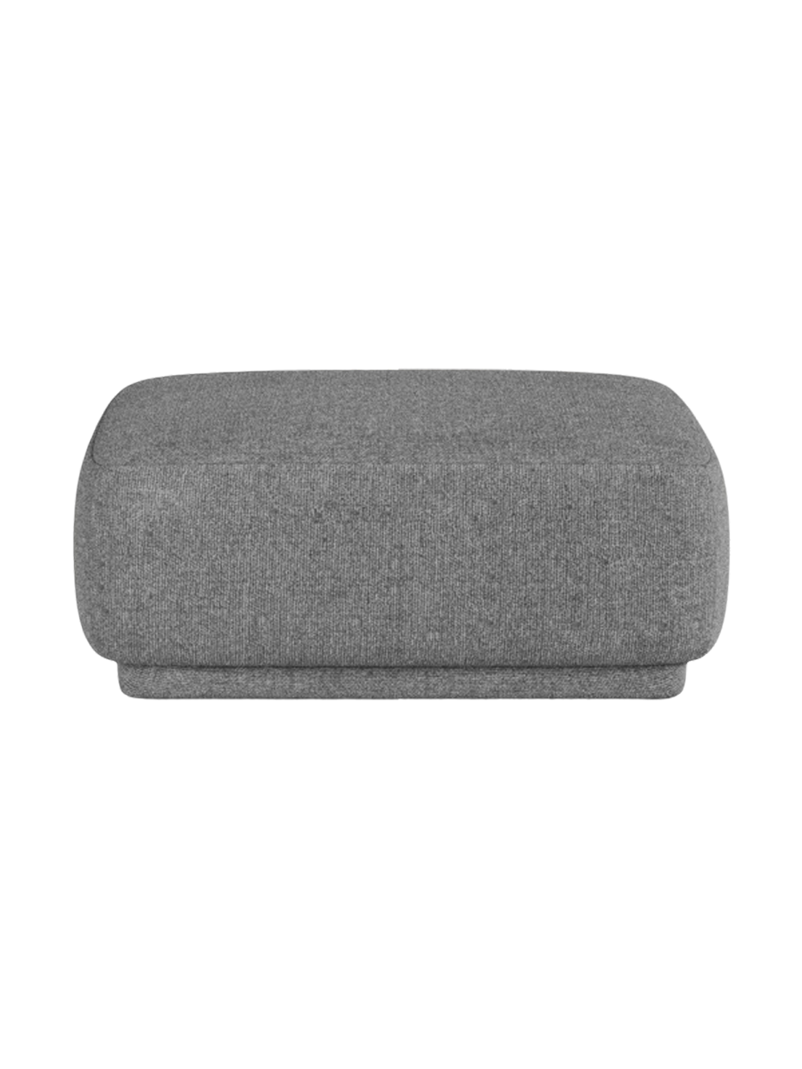 
Pouf design « Jane » - Chenille grise