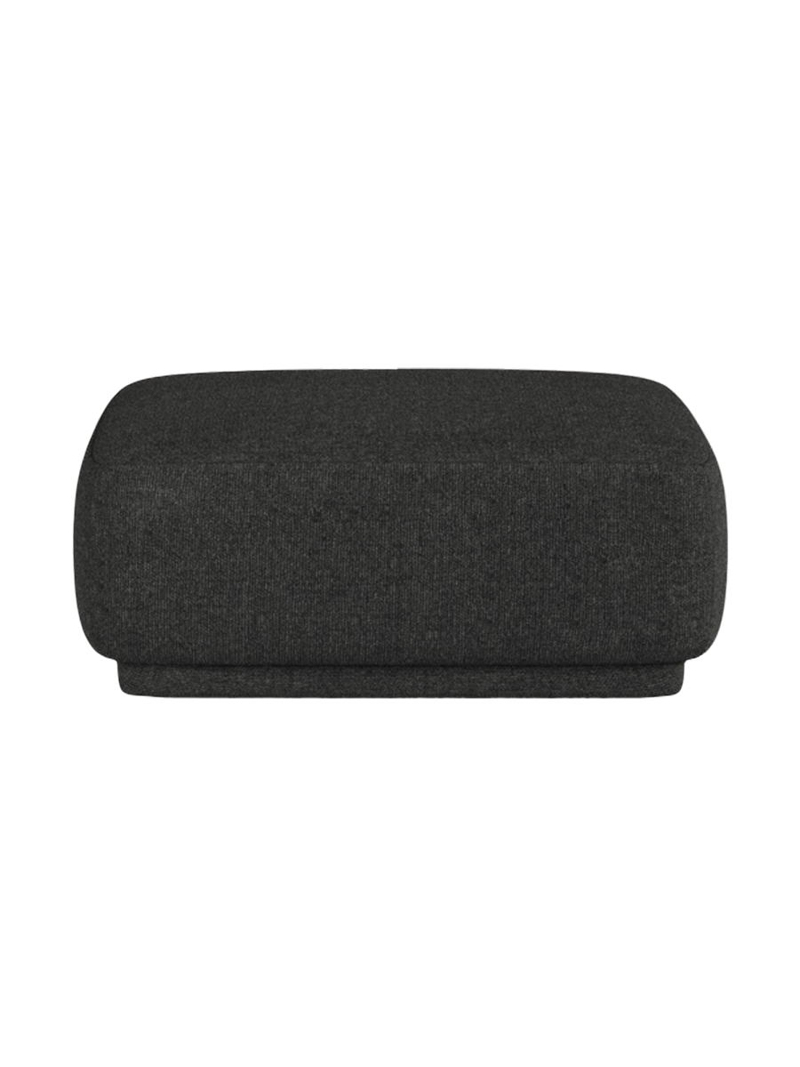 
Pouf design « Jane » - Chenille anthracite