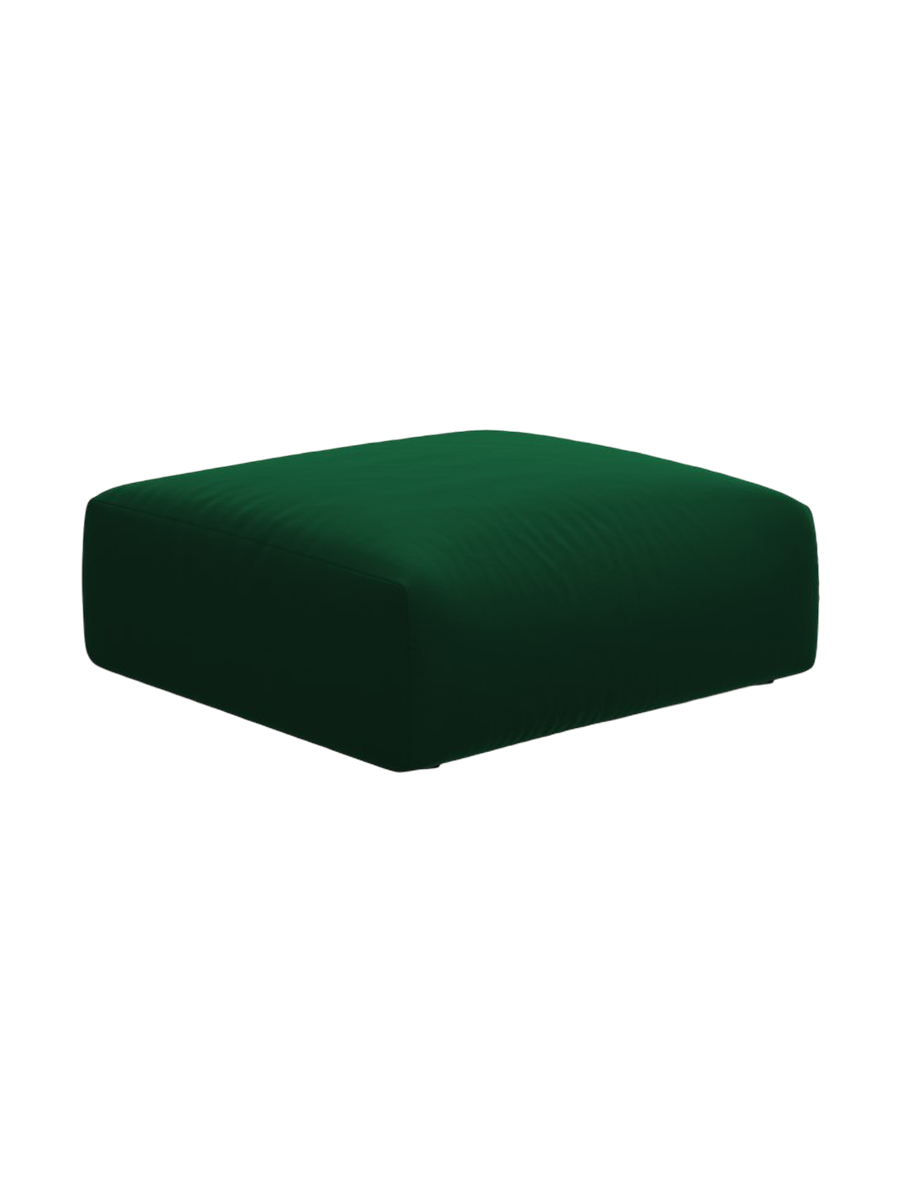 
Pouf design "Clau" - Velours vert bouteille