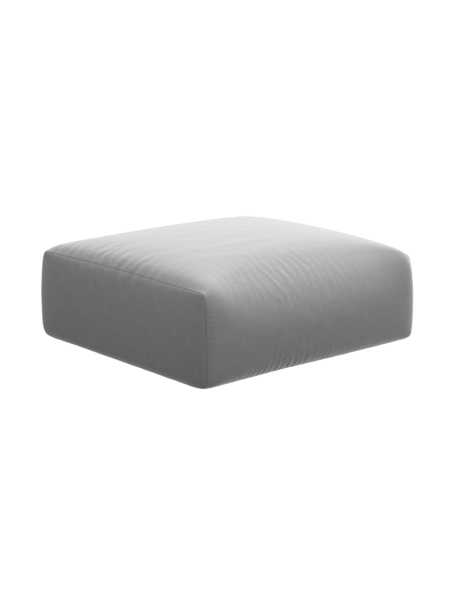 
Pouf design "Clau" - Velours Gris