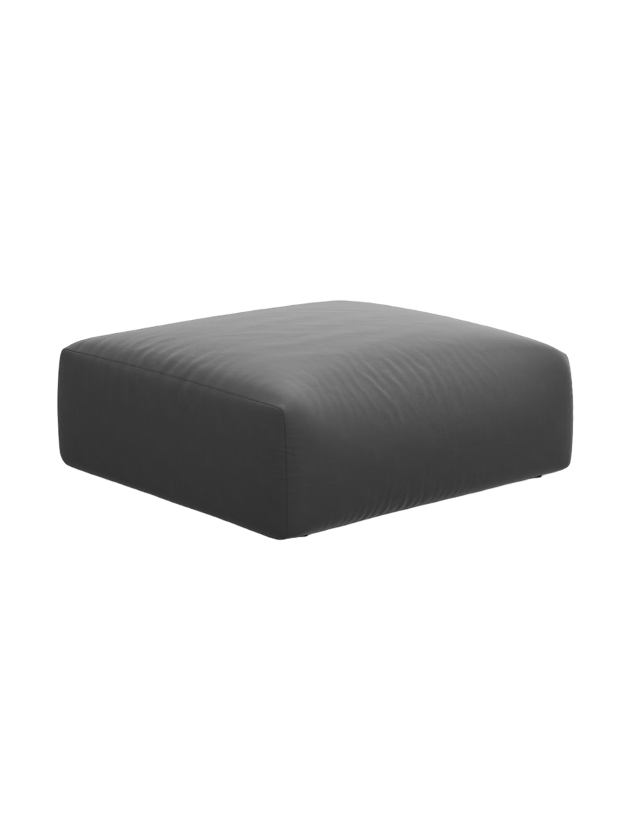 
Pouf design "Clau" - Velours gris foncé