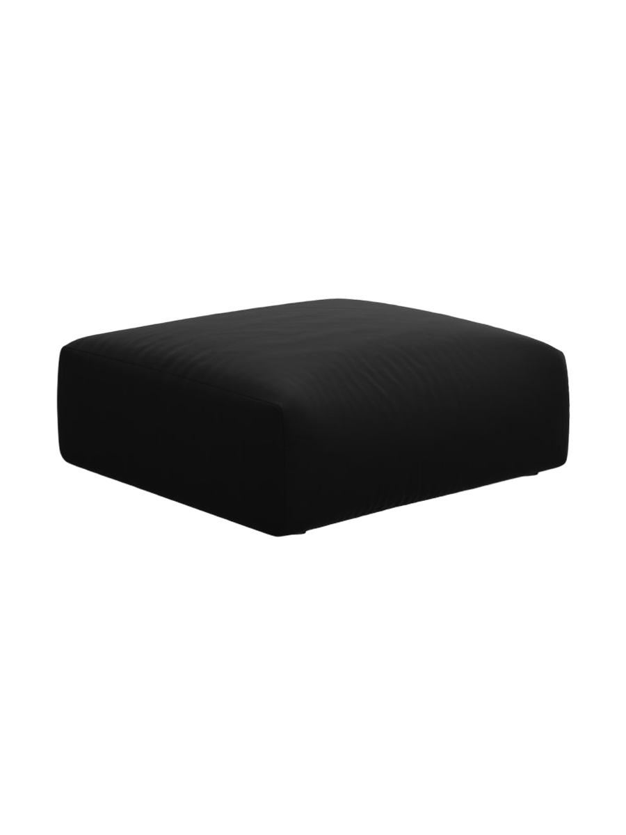 
Pouf design "Clau" - Velours noir