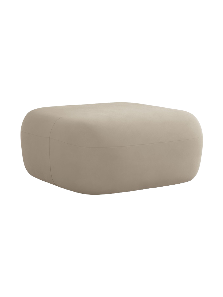 
Designer Ottoman "Estro" - Velvet Beige