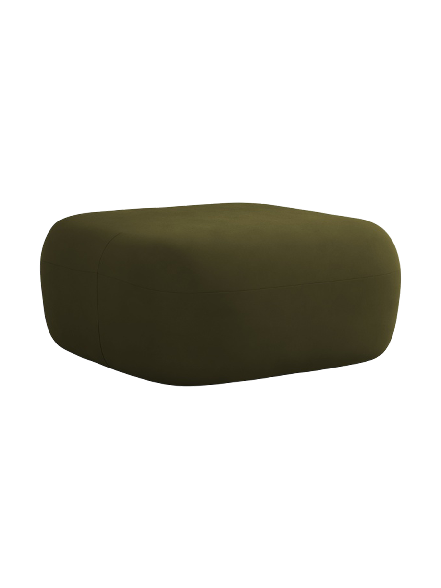 
Designer Ottoman "Estro" - Velvet Green