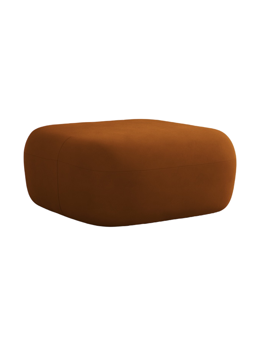 
Designer Ottoman "Estro" - Velvet Terracotta