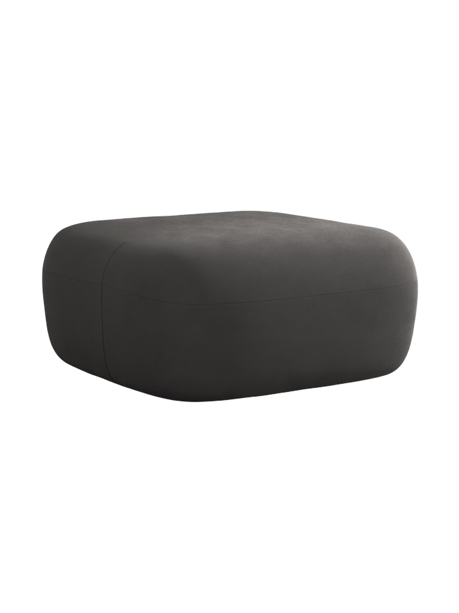 
Designer Ottoman "Estro" - Velvet Dark Grey