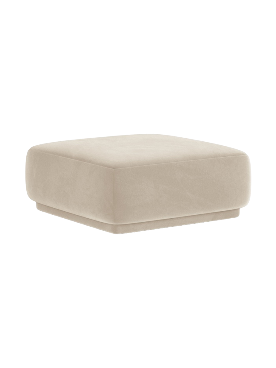 
Pouf design « Jane » - Velours Beige