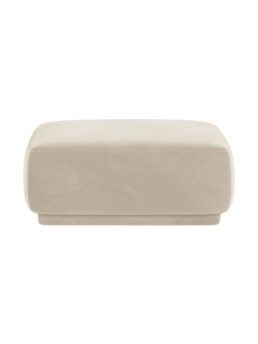 
Pouf design « Jane » - Velours Beige