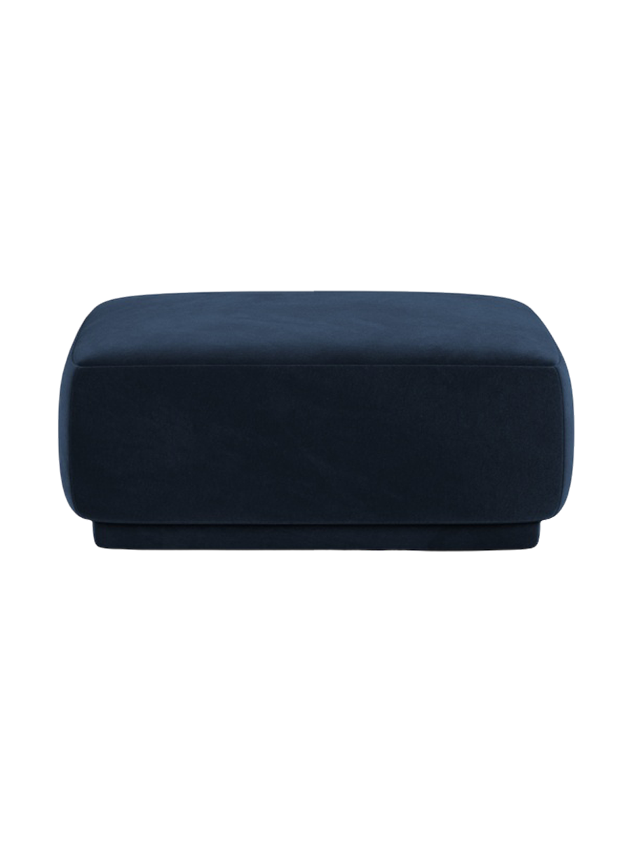 
Pouf design « Jane » - Velours bleu roi