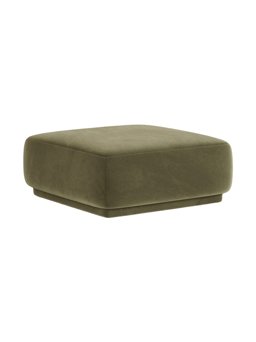 
Pouf design « Jane » - Velours vert