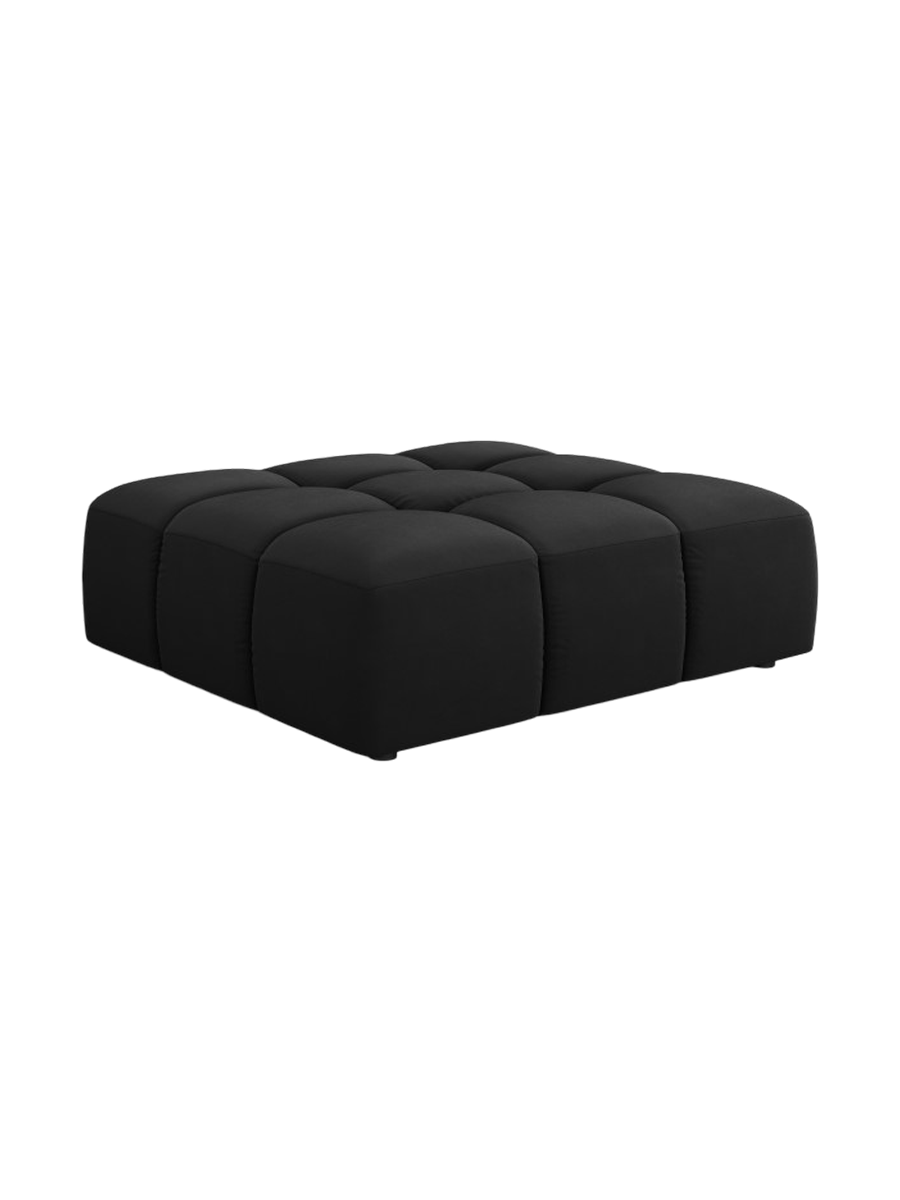 
Design Sitzpouf "Adams" - Samt Schwarz / 96 x 96 cm