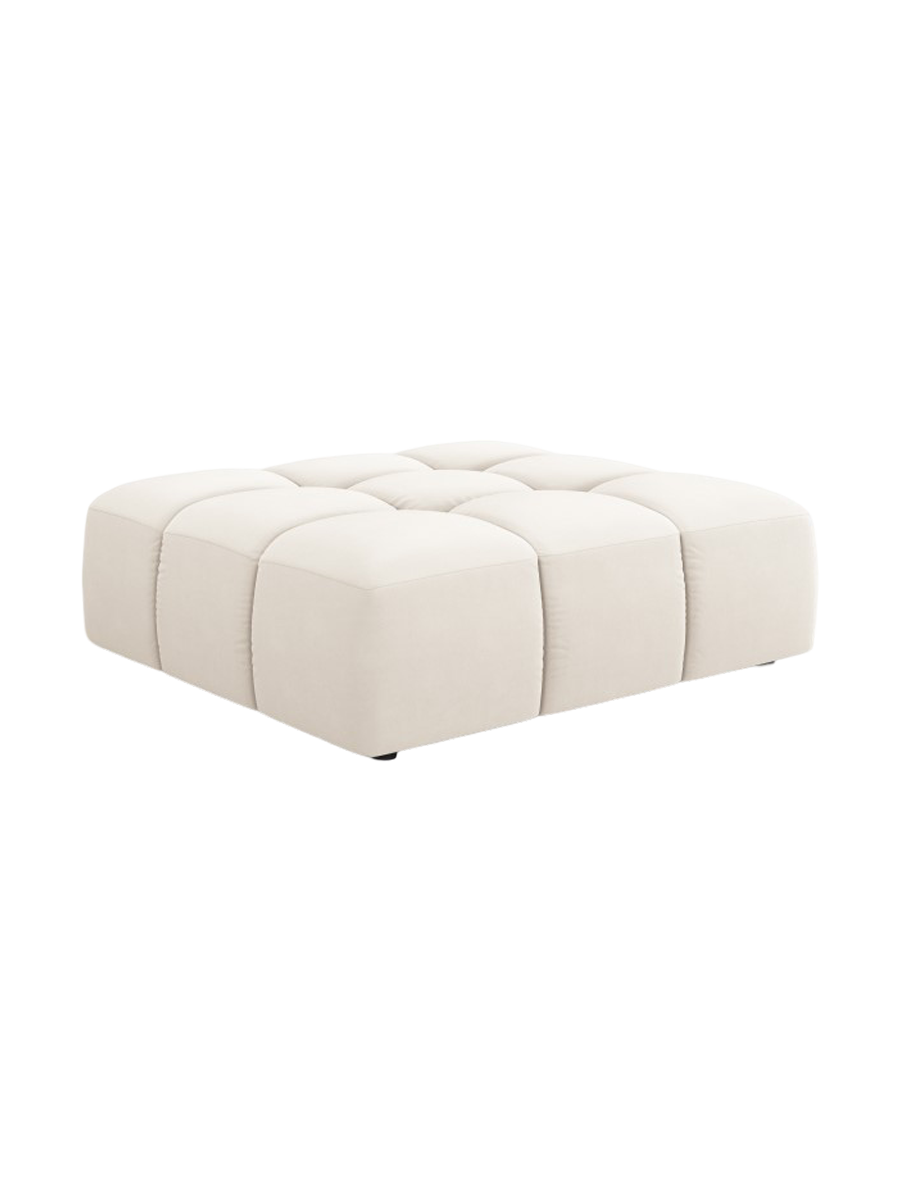 
Design Sitzpouf "Adams" - Samt Light Beige / 96 x 96 cm