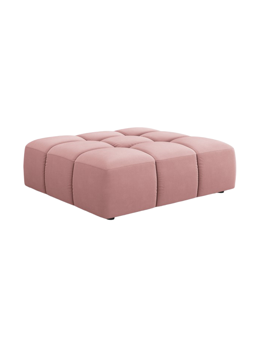
Design Sitzpouf "Adams" - Samt  Rosa / 96 x 96 cm