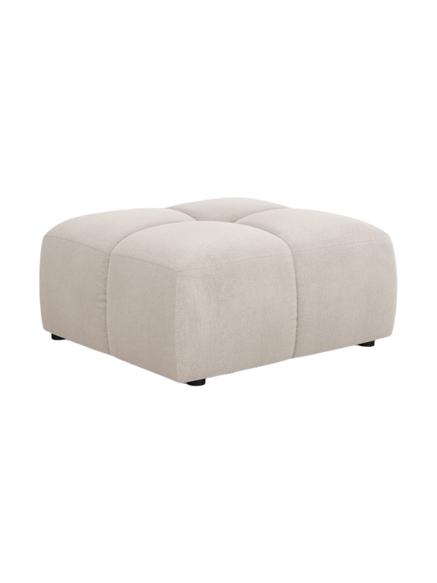 
Design Sitzpouf "Adams" - Chenille Beige / 64 x 64 cm