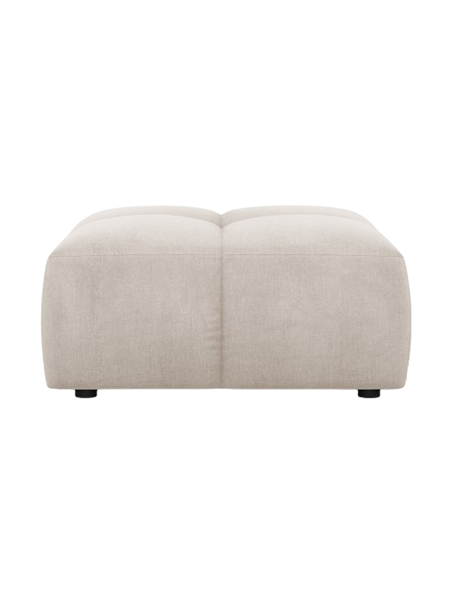 
Design Sitzpouf "Adams" - Chenille Beige / 64 x 64 cm
