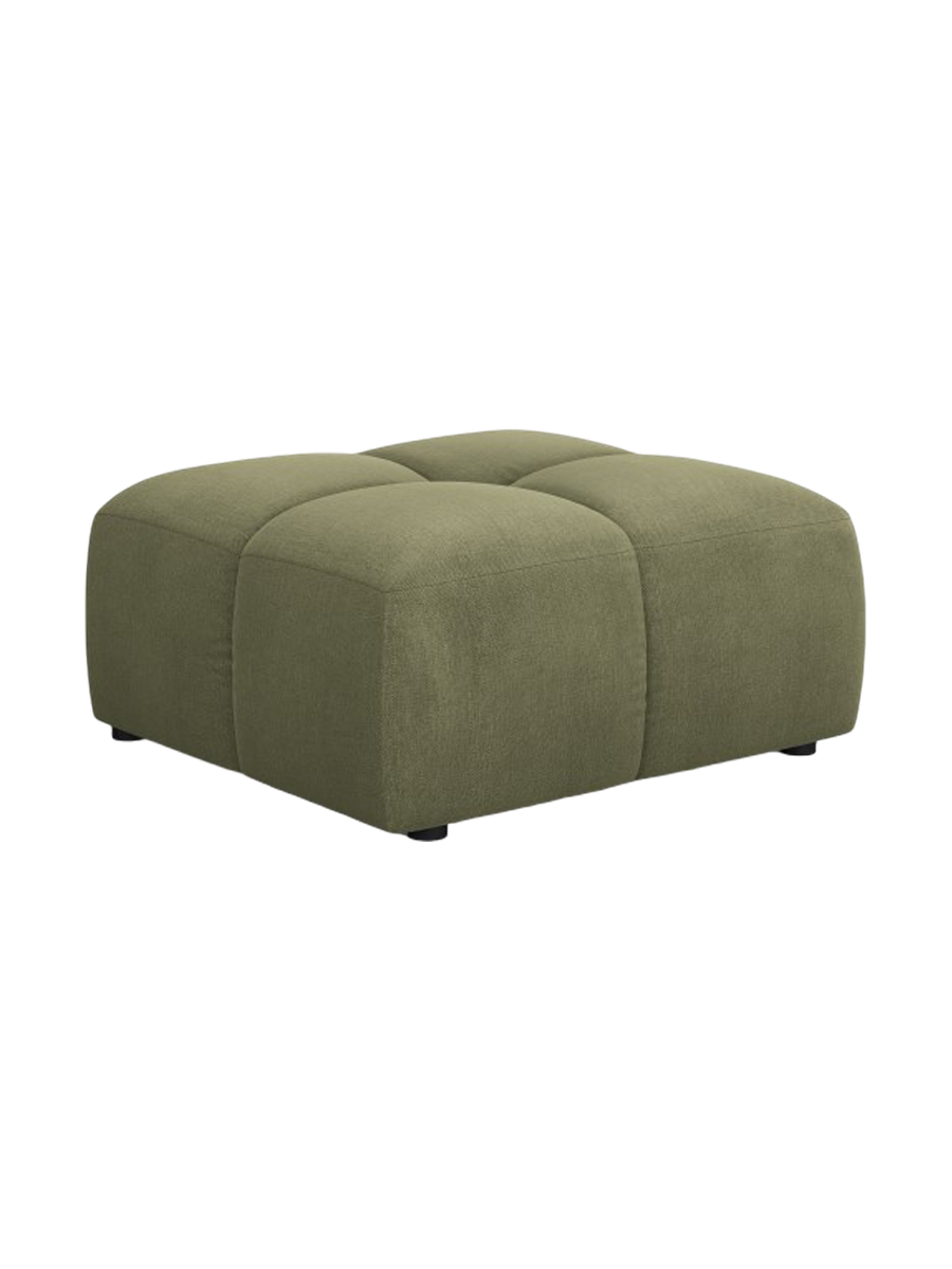 
Design Sitzpouf "Adams" - Chenille Olivgrün / 64 x 64 cm
