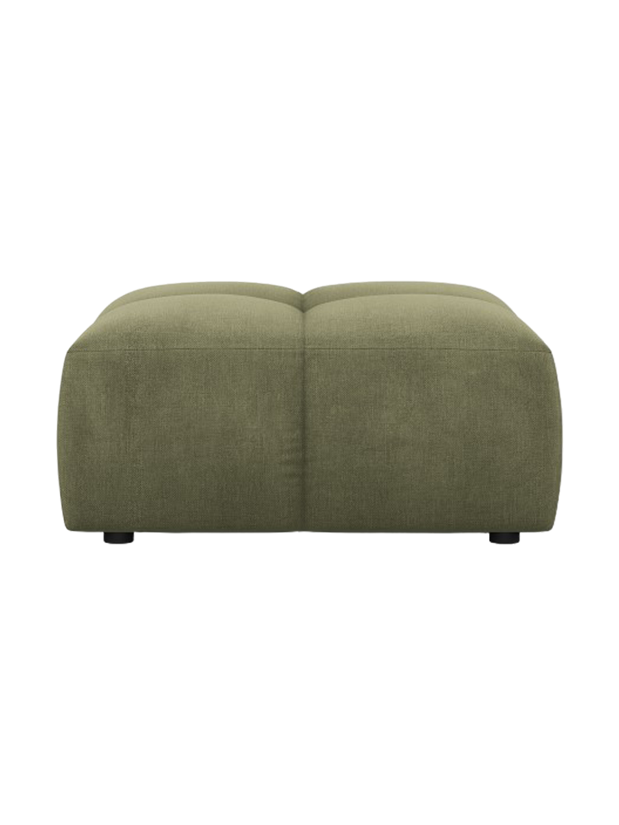 
Design Sitzpouf "Adams" - Chenille Olivgrün / 64 x 64 cm