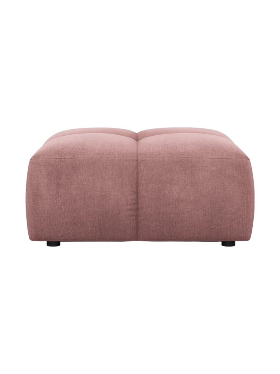 
Design Sitzpouf "Adams" - Chenille Rosa / 64 x 64 cm