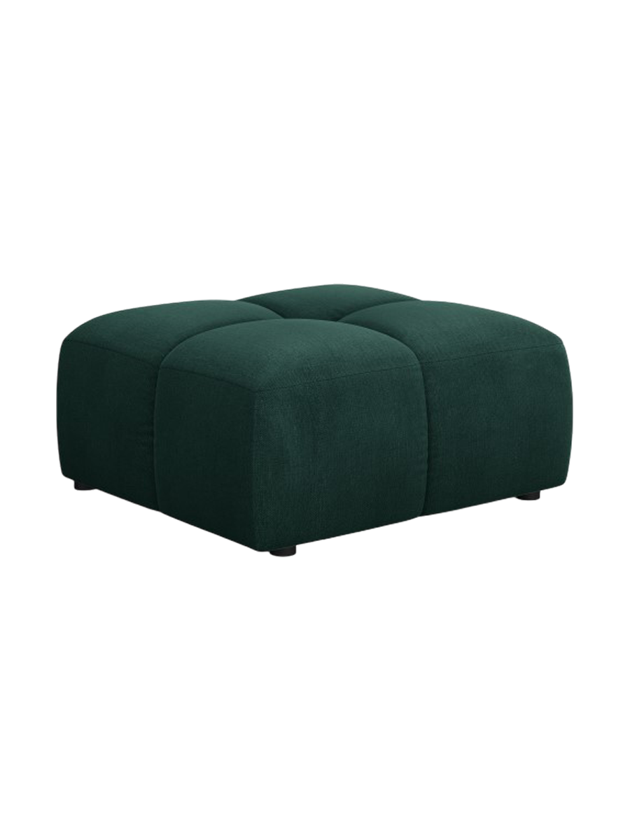
Design Sitzpouf "Adams" - Chenille Flaschengrün / 64 x 64 cm