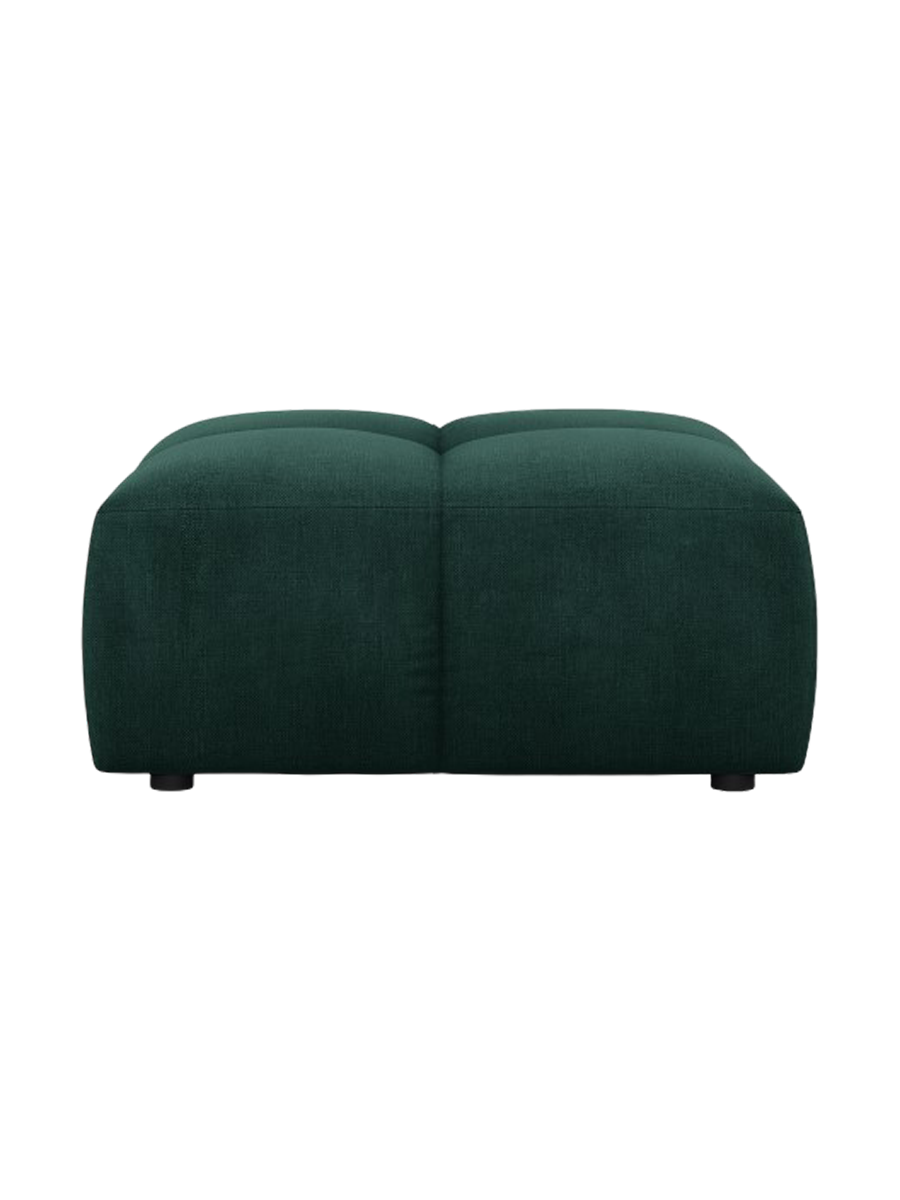 
Design Sitzpouf "Adams" - Chenille Flaschengrün / 64 x 64 cm