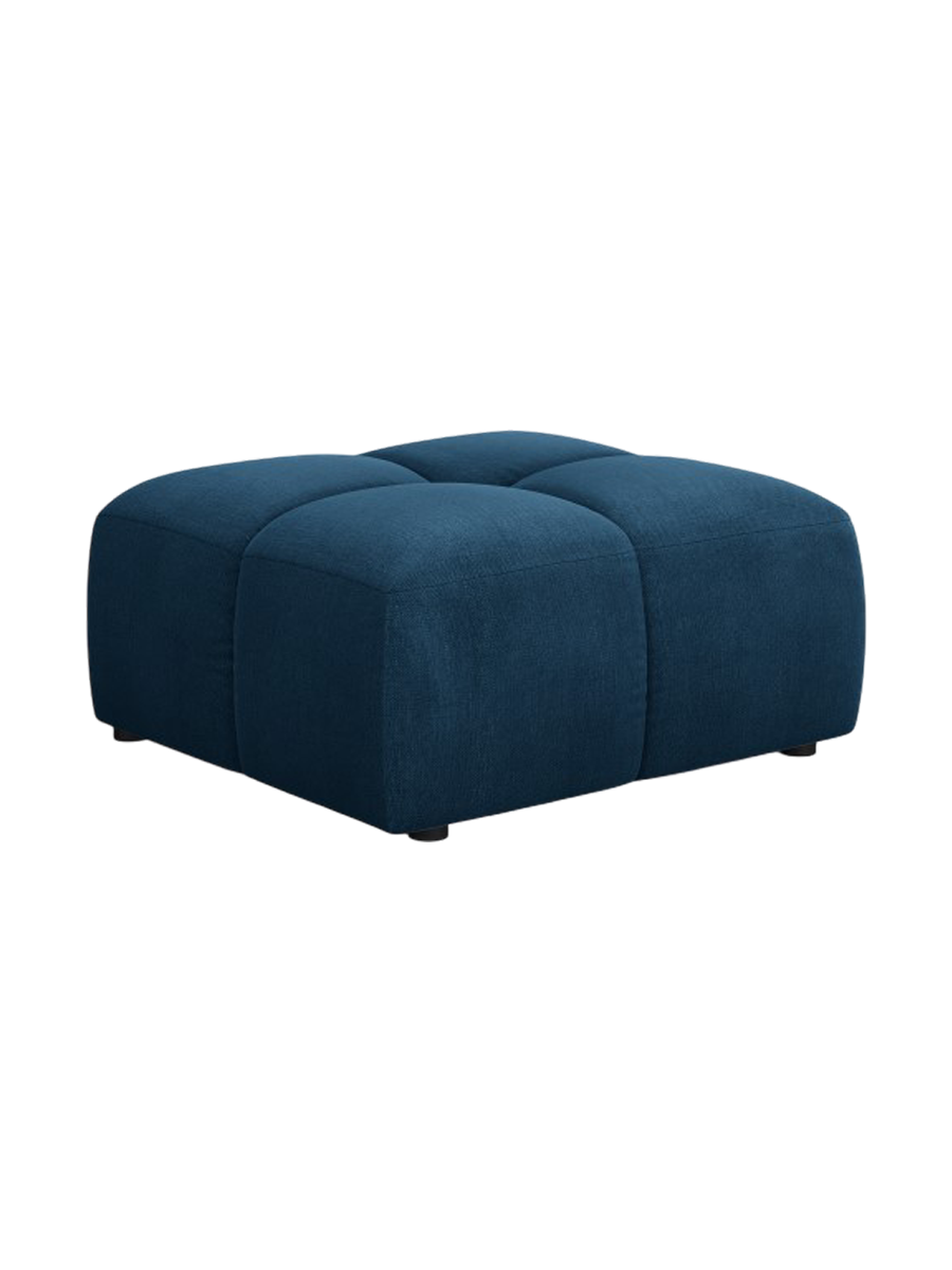 
Design Sitzpouf "Adams" - Chenille Königsblau / 64 x 64 cm