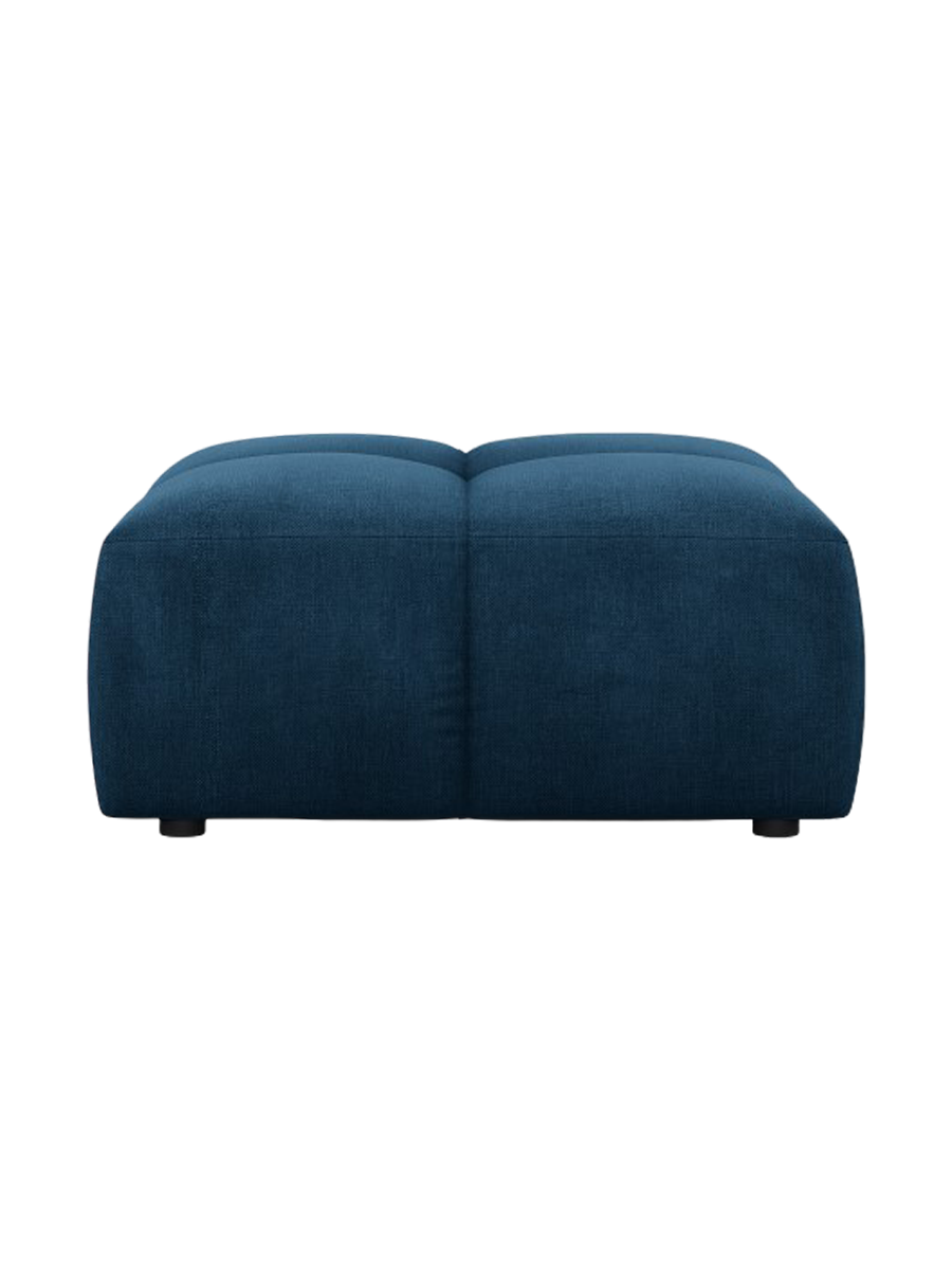 
Design Sitzpouf "Adams" - Chenille Königsblau / 64 x 64 cm