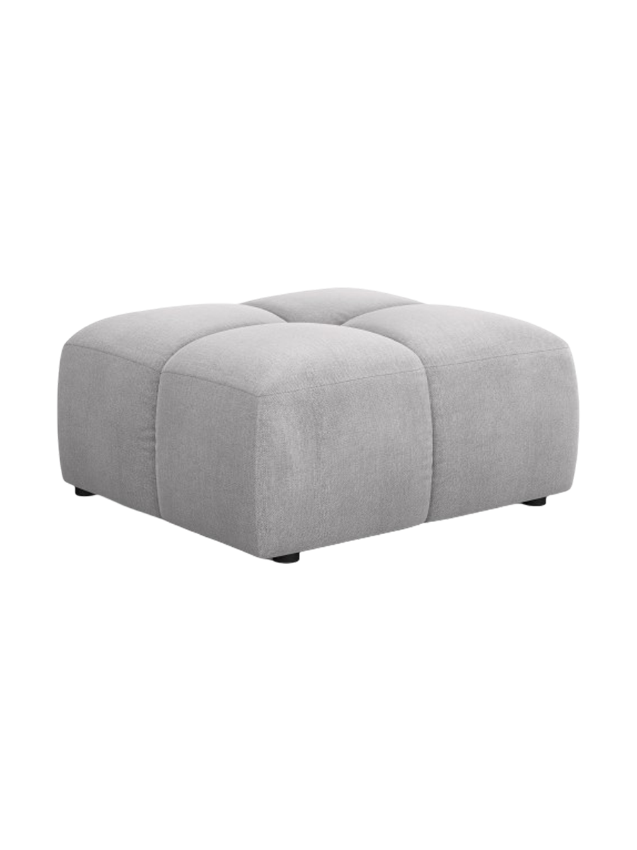 
Design Sitzpouf "Adams" - Chenille Hellgrau / 64 x 64 cm
