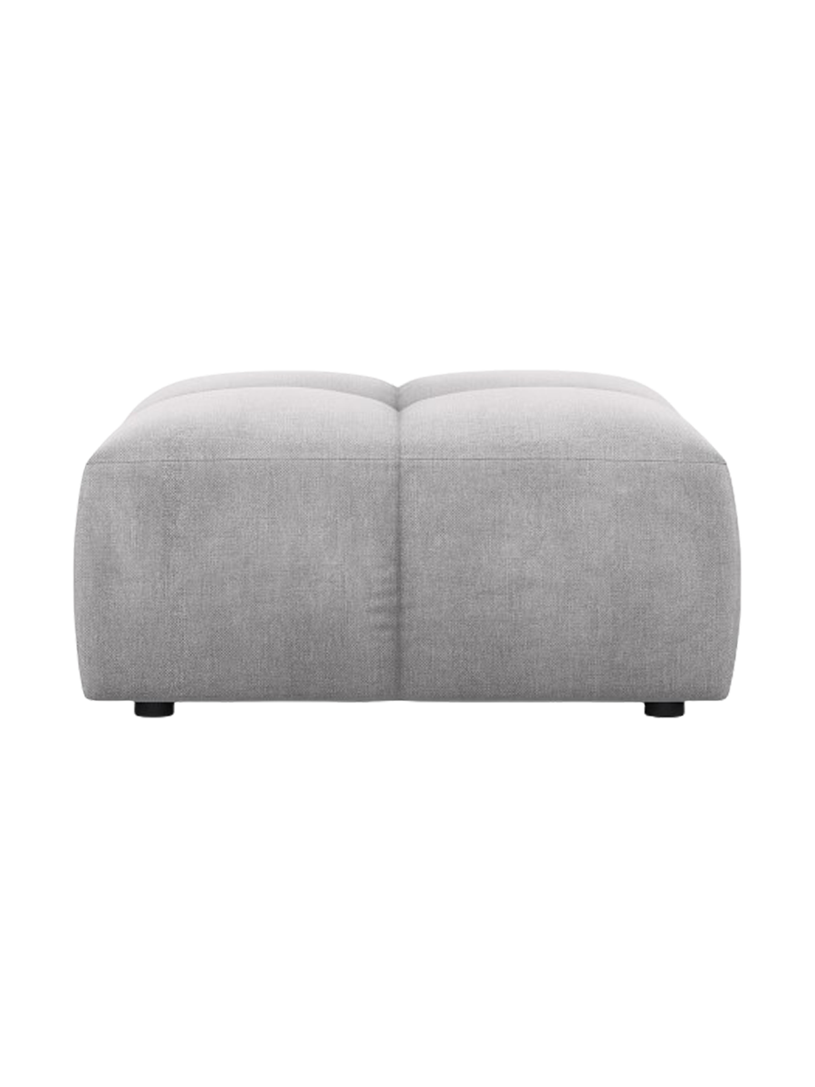 
Design Sitzpouf "Adams" - Chenille Hellgrau / 64 x 64 cm
