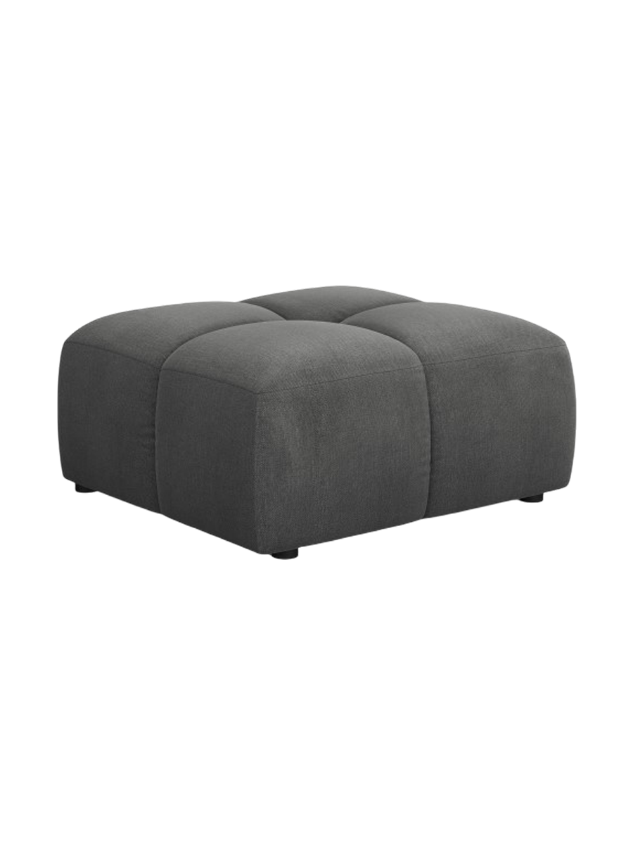 
Design Sitzpouf "Adams" - Chenille Dunkelgrau / 64 x 64 cm