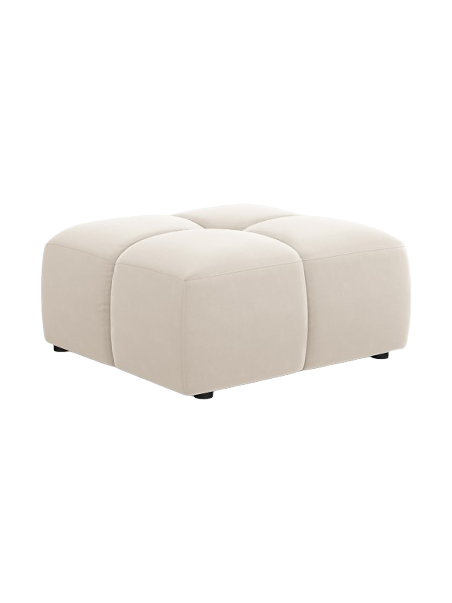 
Design Sitzpouf "Adams" - Samt Light Beige / 64 x 64 cm
