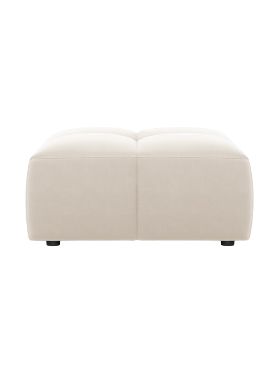 
Design Sitzpouf "Adams" - Samt Light Beige / 64 x 64 cm