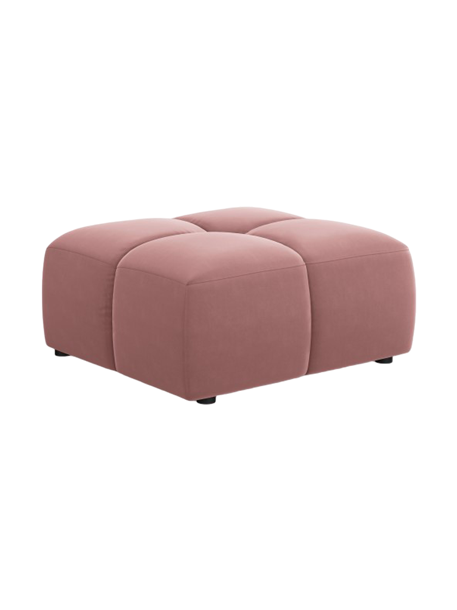 
Design Sitzpouf "Adams" - Samt  Rosa / 64 x 64 cm