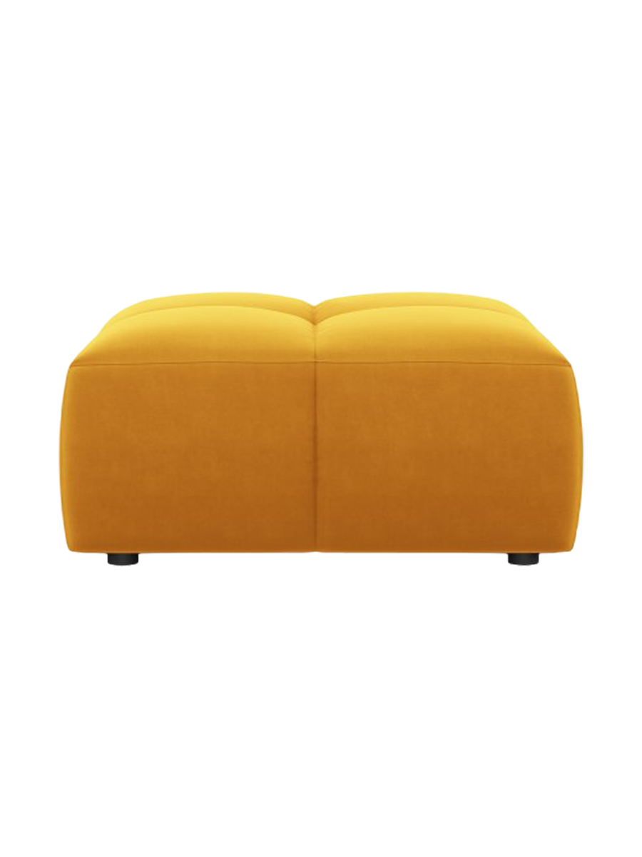
Design Sitzpouf "Adams" - Samt Senfgelb / 64 x 64 cm
