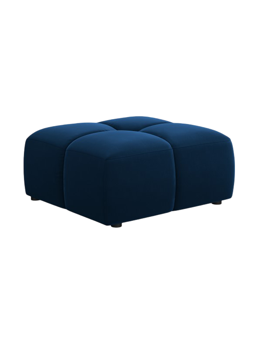 
Design Sitzpouf "Adams" - Samt Königsblau / 64 x 64 cm