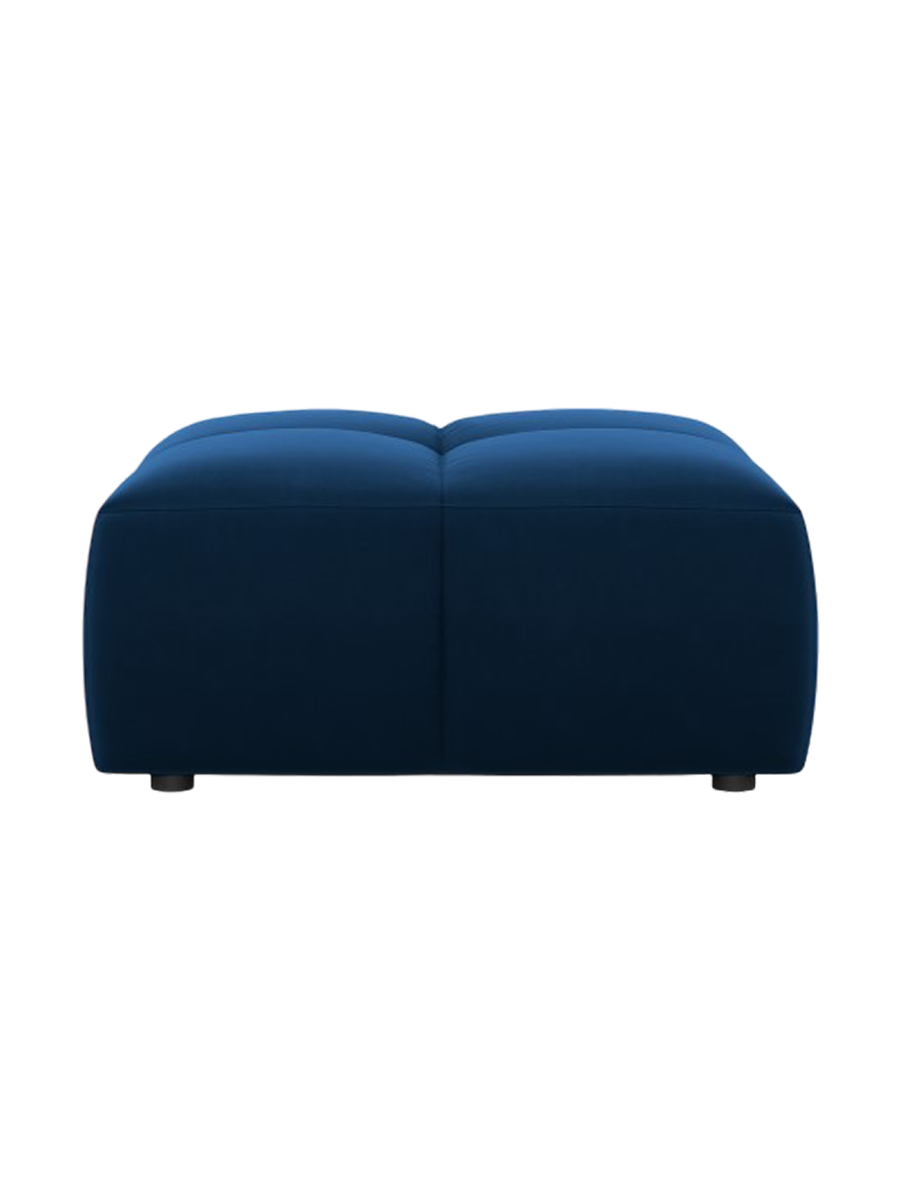 
Design Sitzpouf "Adams" - Samt Königsblau / 64 x 64 cm