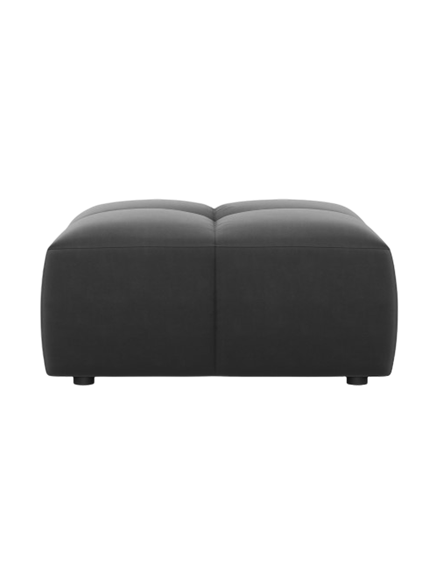 
Design Sitzpouf "Adams" - Samt Grau / 64 x 64 cm