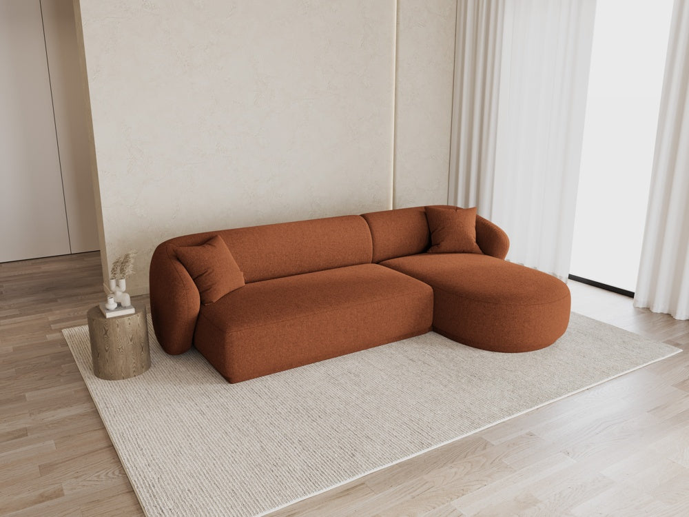 
Canapé d'angle design 4 places « Jane » - Chenille Brick / Pièce d'angle droite