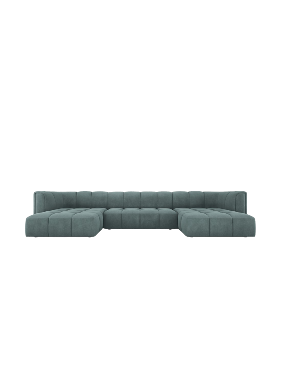 
Design Panorama-Sofa "Adams" - Chenille Petrol
