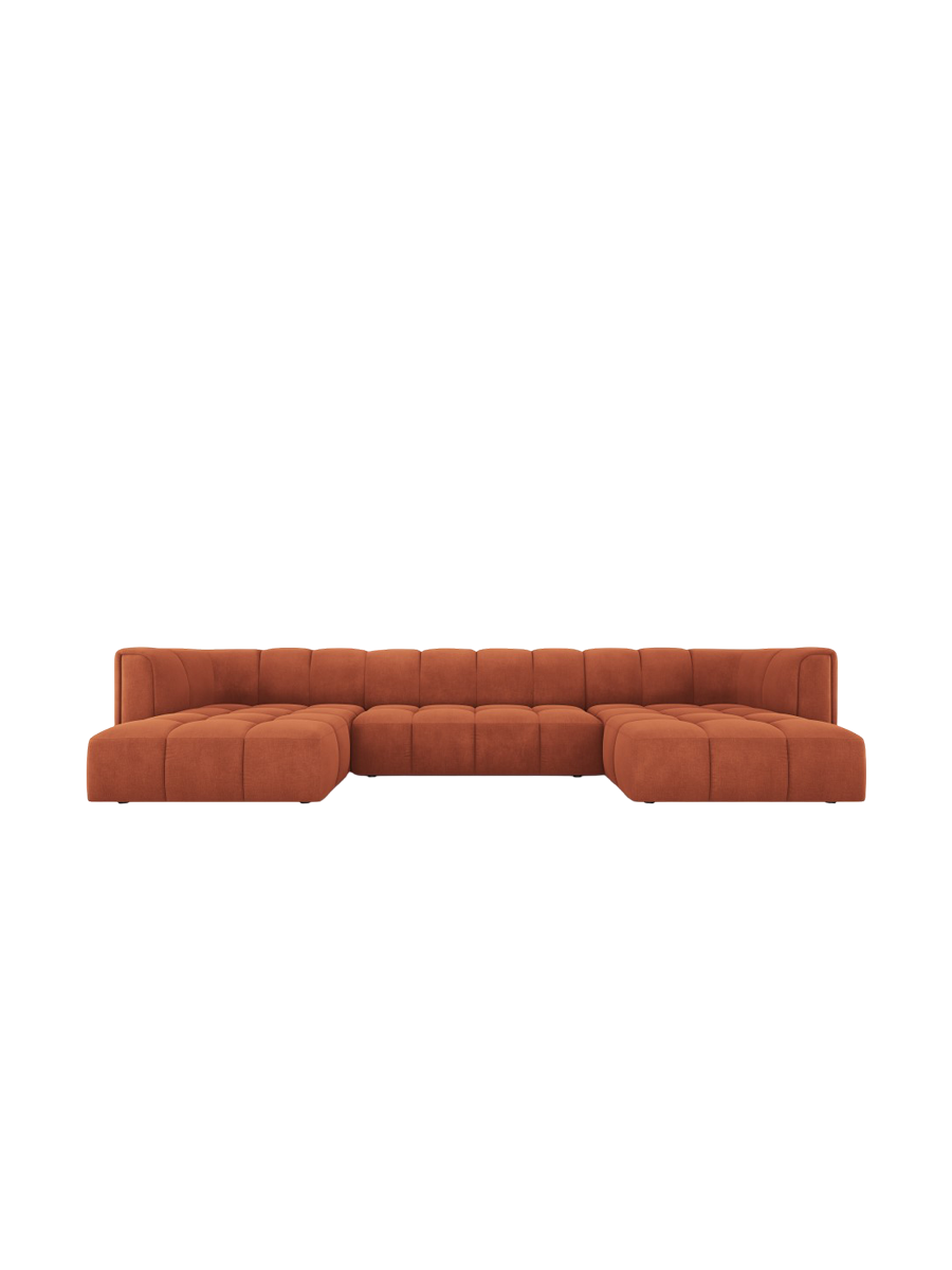 
Design Panorama-Sofa "Adams" - Chenille Terracotta
