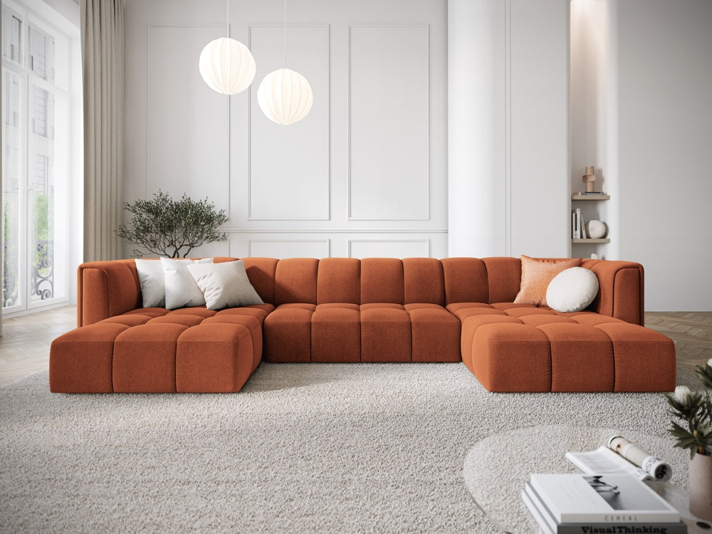 
Design Panorama-Sofa "Adams" - Chenille Terracotta