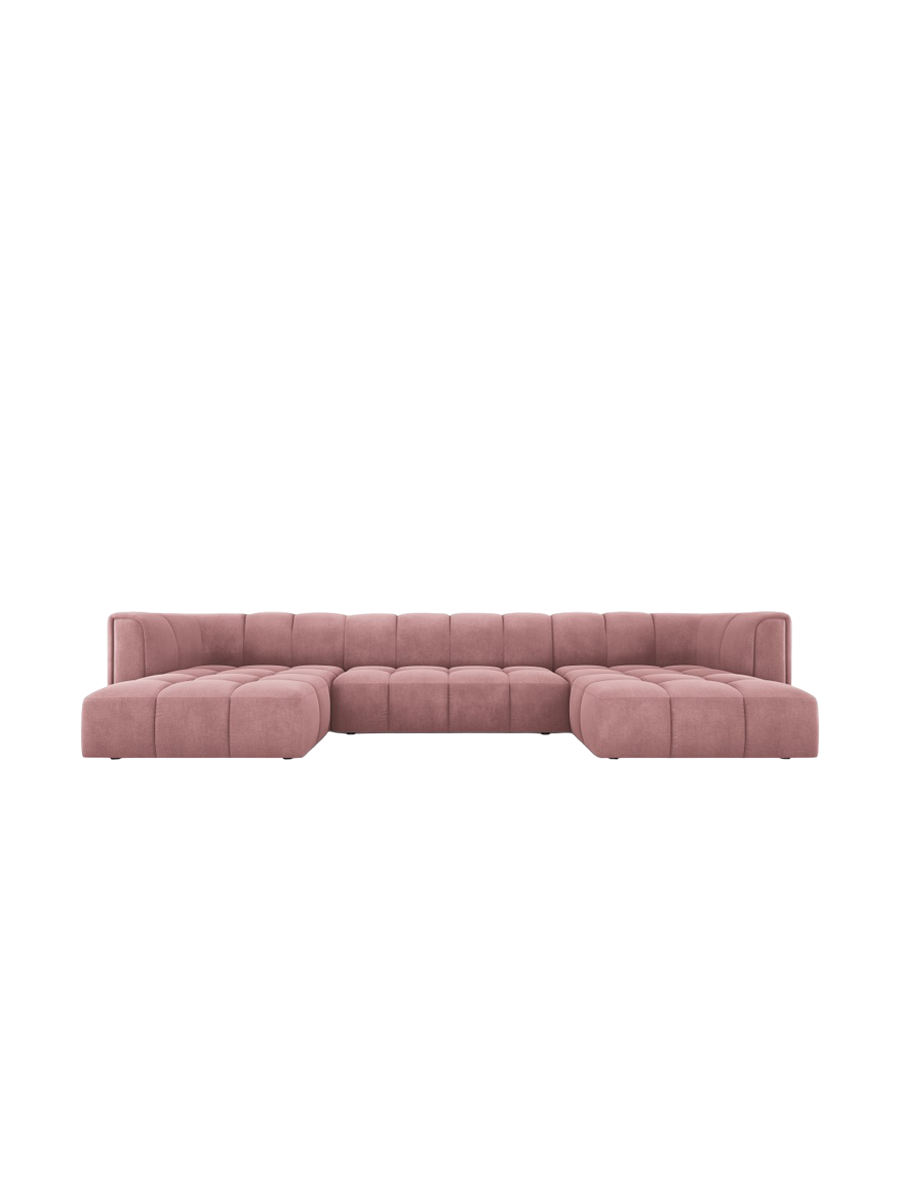 
Design Panorama-Sofa "Adams" - Chenille Rosa