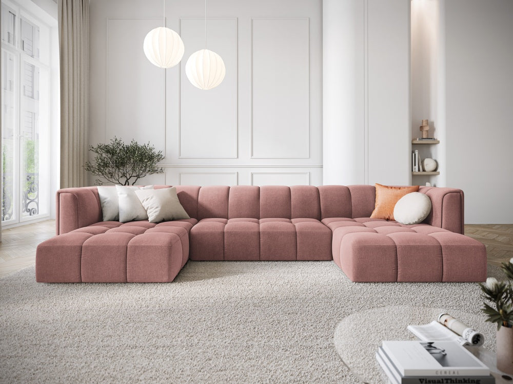 
Design Panorama-Sofa "Adams" - Chenille Rosa