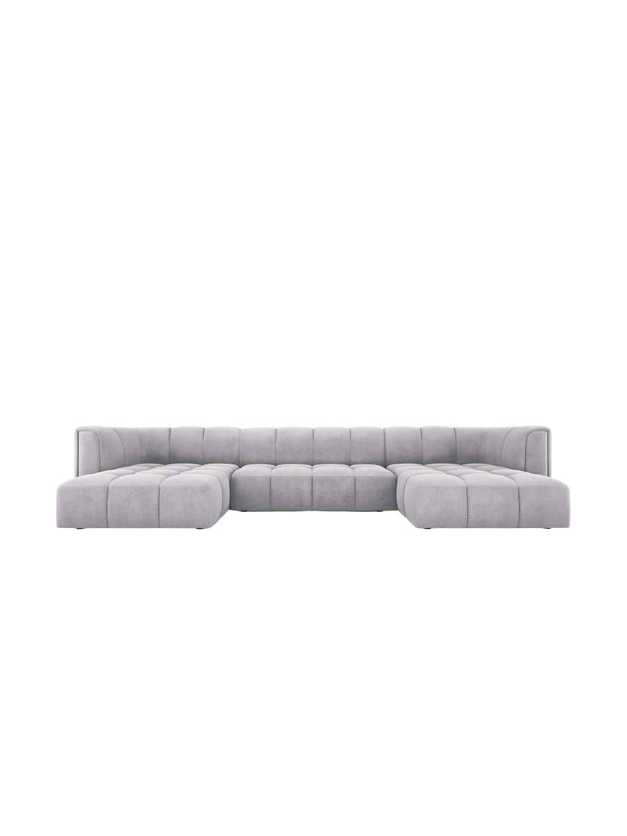 
Design Panorama-Sofa "Adams" - Chenille Hellgrau