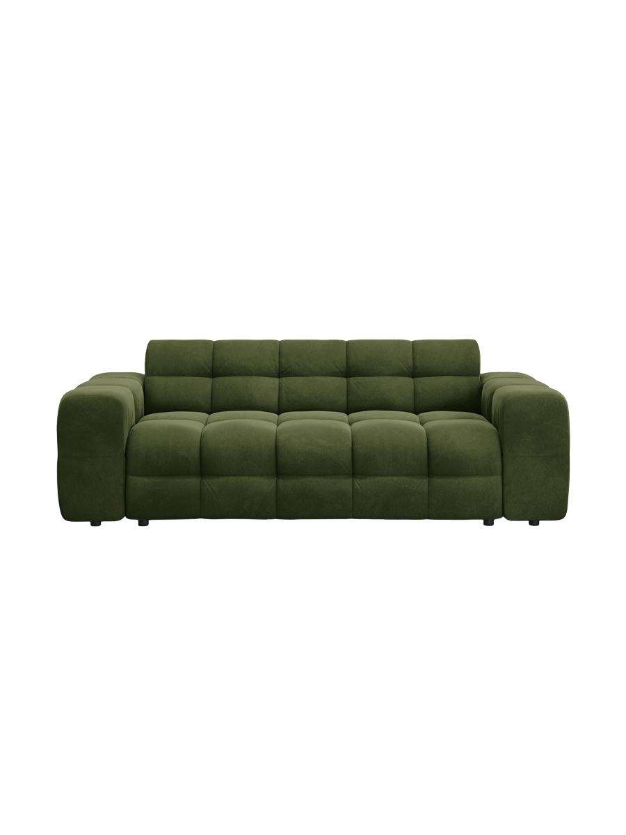 
3-Sitzer Design Sofa „Kendal“ - Samt Armeegrün