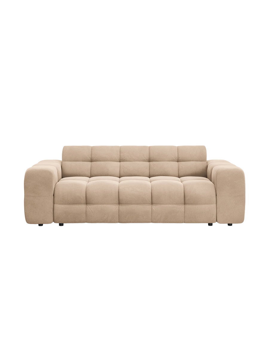 
3-Sitzer Design Sofa „Kendal“ - Samt Beige