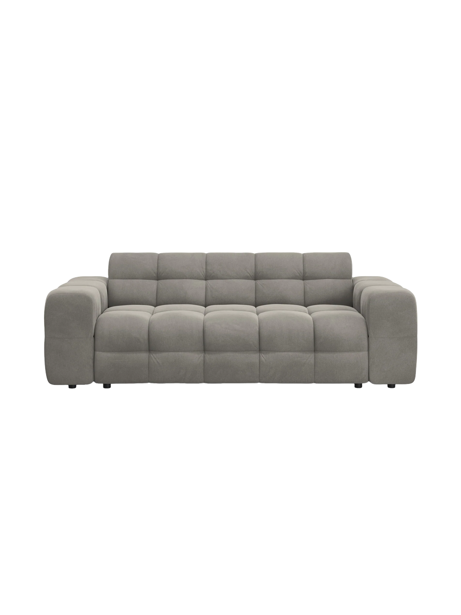 
3-Sitzer Design Sofa „Kendal“ - Samt Dunkelgrau