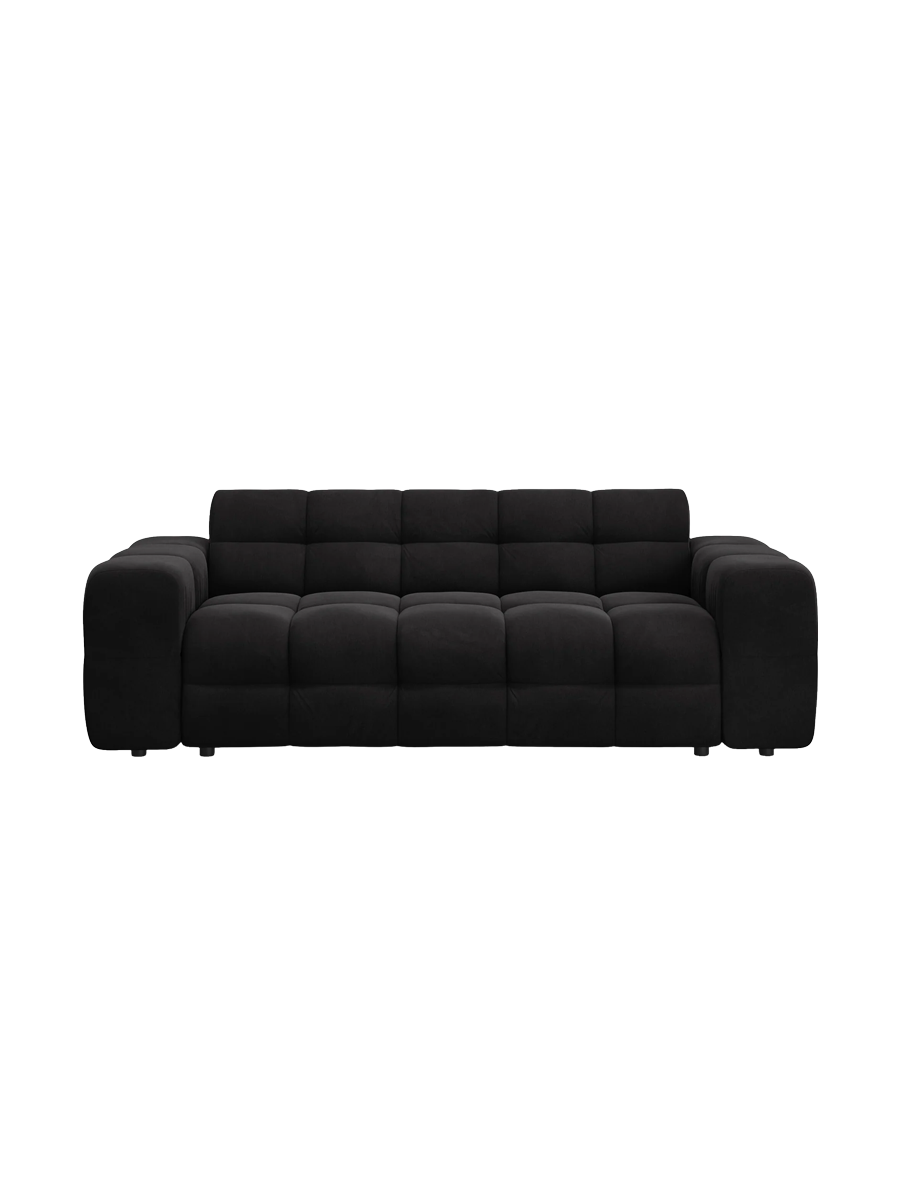 
3-Sitzer Design Sofa „Kendal“ - Strukturstoff Hellgrau