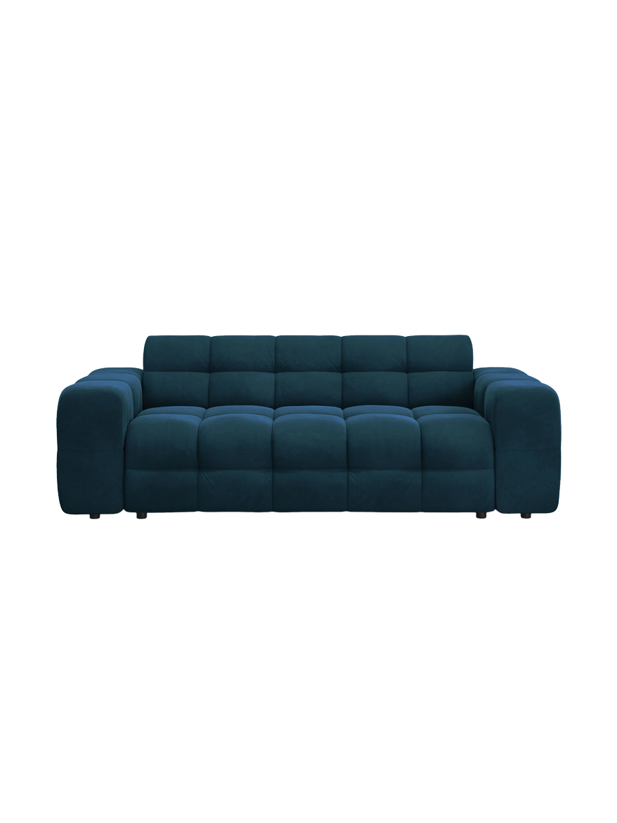 
3-Sitzer Design Sofa „Kendal“ - Samt Marineblau